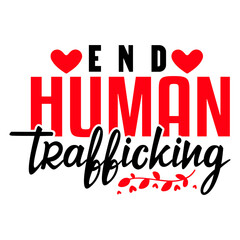 END HUMAN TRAFFICKING svg