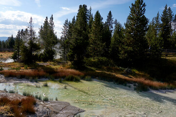 Sunrise in Yellowstone Lake 