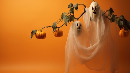 Colorful and festive Halloween background for spooky fun