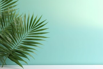 Fototapeta na wymiar Tropical Palm Leaf Paradise