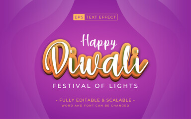 Diwali 3d text effect - festival of lights