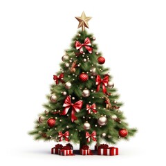 Christmas Tree on a white background. 