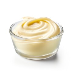 Mayonnaise on a white background. 