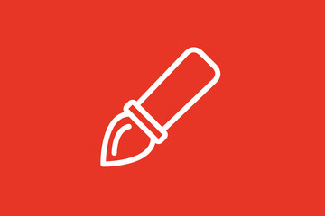 Pen illustration.  Vector illustration  in flat style design.