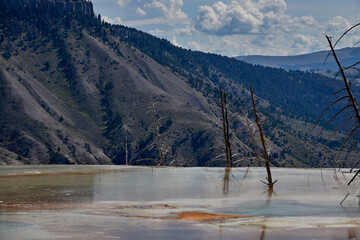 Stunning landscapes of Yellowstone National Park World Heritage