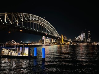 Obraz premium city harbour bridge