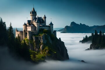 Fototapeta premium castle in the evening