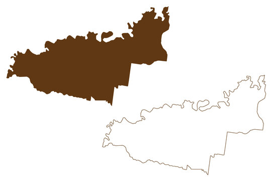 City of Manningham (Commonwealth of Australia, Victoria state, Vic) map vector illustration, scribble sketch Manningham map
