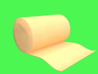 3D Illustration - Bandages in Skin Color