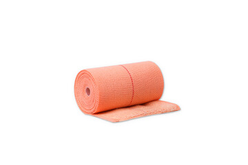 Elastic Bandage, Medical bandage roll isolated on white background