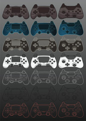 Unbranded gaming controller map set, and schematics for games. Ready to create controller schematics for your game.