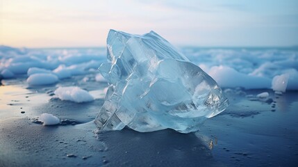 Iceberg made with Generative AI Technology - obrazy, fototapety, plakaty