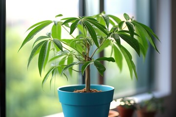 A flourishing money tree plant symbolizing wealth and abundance