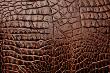 Unveiling the Exquisite Details: A High-Resolution Macro Shot of Faux Reptile Leather Showcasing its Intricate Texture, Luxurious Shine, and Authentic, Embossed Design