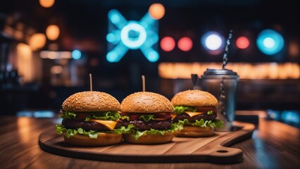 Juicy Burgers with Crispy French Fries