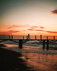 Fototapeta premium sunset on the beach