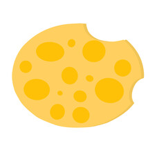 Slice of cheddar cheese 