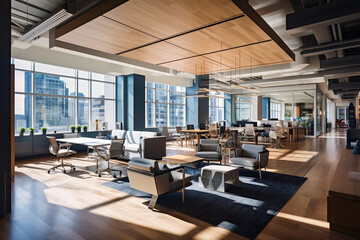 Harmony of Creativity and Efficiency: Office Space Designed around Geometric Patterns