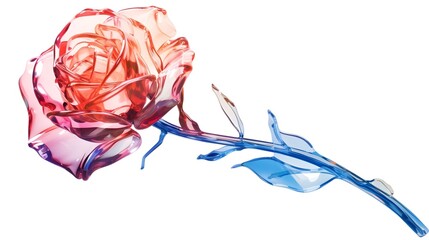 Rose - digital abstract depiction made by Generative AI