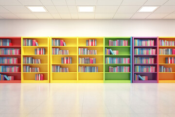 Bookshelf interior book literature textbook library public education shelf shop row bookcase knowledge information