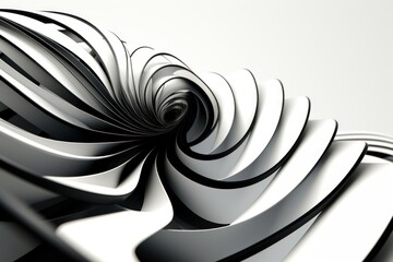 black and white abstraction. geometric black lines and shapes on white background
