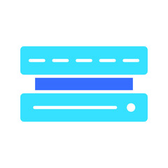 Server line icon. Online, computer, program, service, Internet, network, site, communication. Vector color icon on a white background for business and advertising.