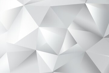 A white abstract background consisting of triangles. Imaginary illustration.