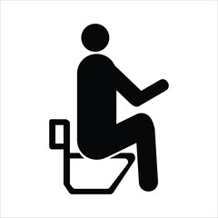man sitting icon