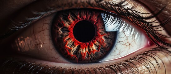 Vampire s gaze With copyspace for text