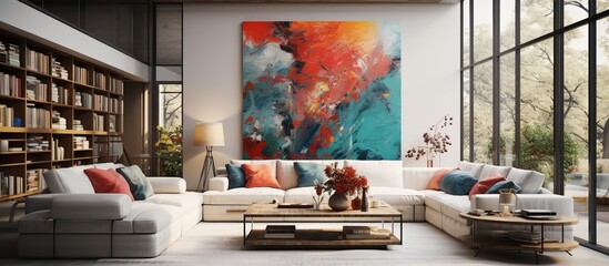 Contemporary interior for living room