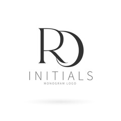 RD Typography Initial Letter Brand Logo, RD brand logo, RD monogram wedding logo, abstract logo design