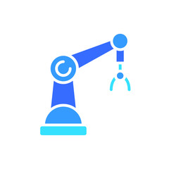 Mechanical manipulator for experiments line icon. Science, technology, gadgets, working with hazardous materials. Vector color icon on white background for business and advertising.