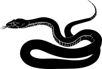 Obraz premium Green Rat Snake icon