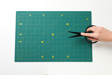 Accessory for creativity - cutting mat, creativity tools concept