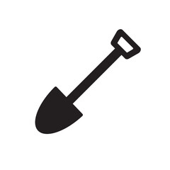 shovel icon design vector isolated