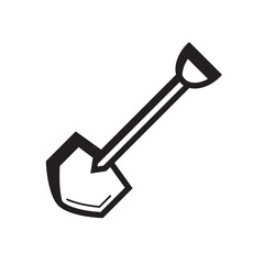shovel icon design vector isolated