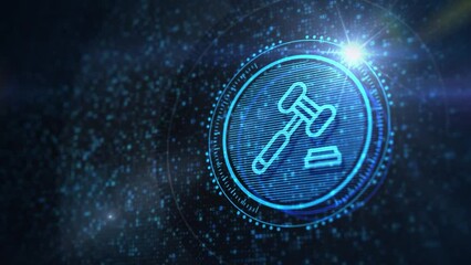 Business, Technology, Internet and network concept. Attorney at law business legal lawyer auction Internet technology.