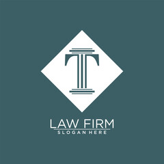 LAW AND JUSTICE VECTOR LOGO DESIGN WITH MODERN IDEA