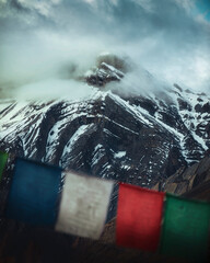 Cold Glacial Mountain Peak in Spiti, Himachal Pradesh