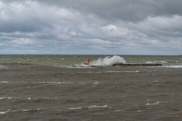 Storm on the sea