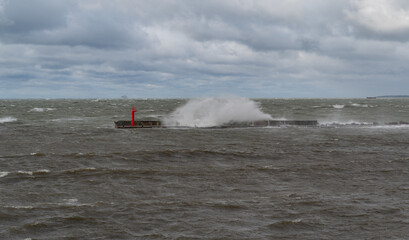 Storm on the sea