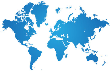 Fototapeta na wymiar Accurate vector world map painted in navy blue