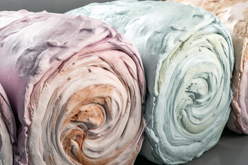 Obraz premium Pastel-colored cupcakes