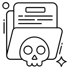Perfect design icon of folder hacking 
