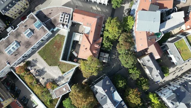 Drohnenaufnahmen Weimar in Th&uuml;ringen im Herbst