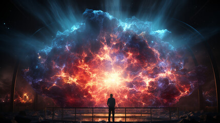 Esplosione di una supernova. Ai generated. - obrazy, fototapety, plakaty