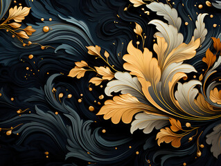 abstract beautiful black and gold fancy backgound