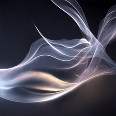 abstract blue background - Gray background - Smoke flame gray - Generative AI