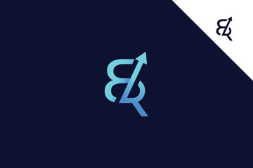 letter BR arrow logo