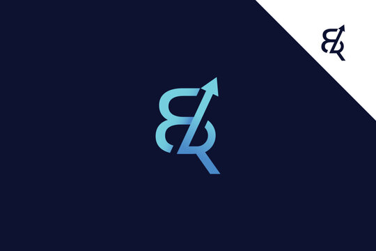 letter BR arrow logo